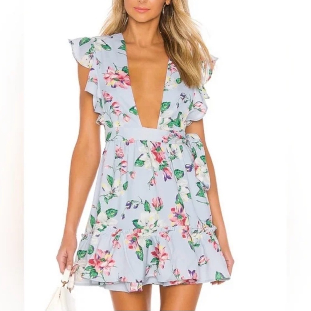 Like New MAJORELLE Misty Dress in Blue Paradise XS - Picture 4 of 4